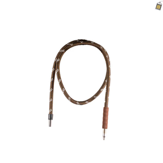 Zeno Basic Foam Handle Leather Hookah Pipe - Brown