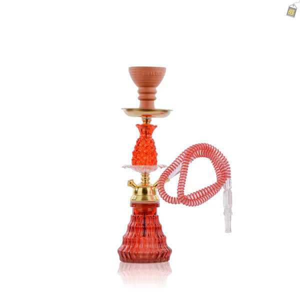 Pineroot Pumpkin Hookah - Red