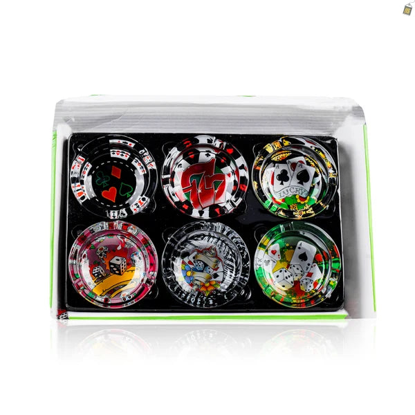 Poker Crystal Ashtray