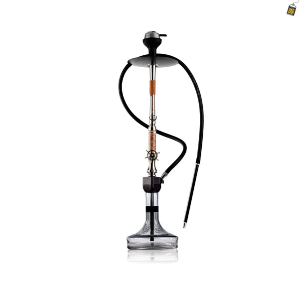 Sailor X Hookah - Coffee Stem / Transparent Glass Base