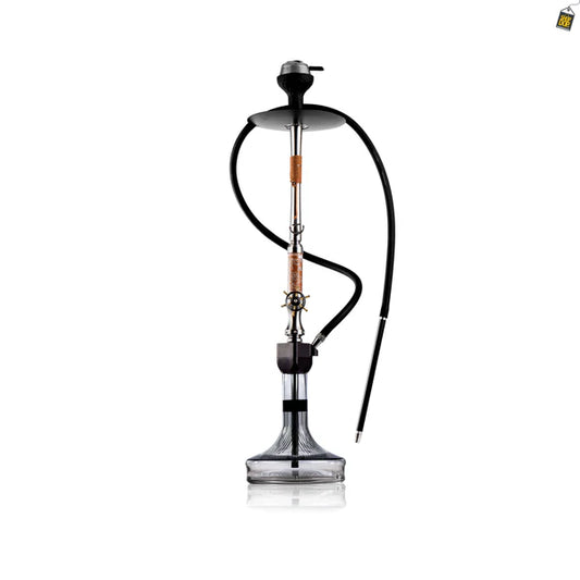 Sailor X Hookah - Coffee Stem / Transparent Glass Base