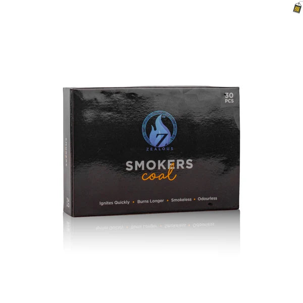 Smokers Brick Silver Coal for Hookah - 30pcs