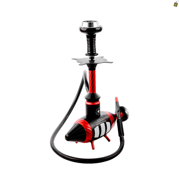 Submarine Hookah with LED Light- Red