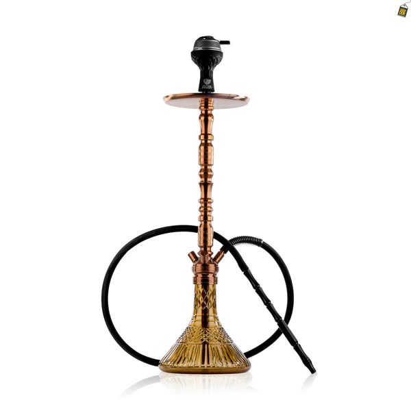 Sultan Igor Hookah with 2 Bags - Brown Base / Bronze Stem