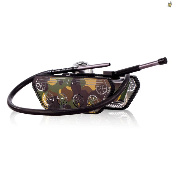 Designer Tank Hookah with LED Light - Military Color