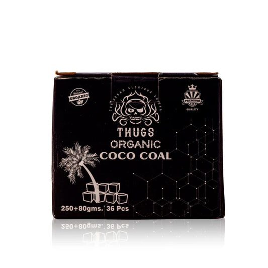 Thugs Hookah Coconut Flat Coal 250g - 36pcs (80g FREE)