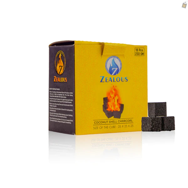 Zealous Hookah Coconut Coal 250g - 18pcs