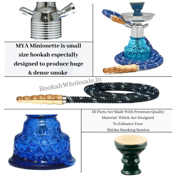 Components of MYA Minionette Hookah
