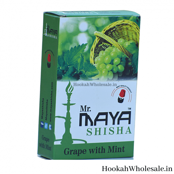 Mr. Maya Grape with Mint Hookah Flavor 50g at Wholesale Rates