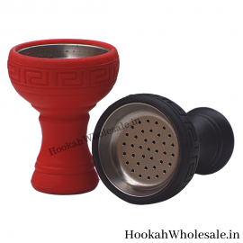 Silicone Hookah Chillum with Steel Plate at Wholesale Price
