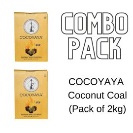 COCOYAYA Coconut Coal for Hookah (Pack of 2)